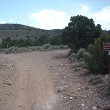 Paiute ATV Trail 01 at Rocky Ford intersection